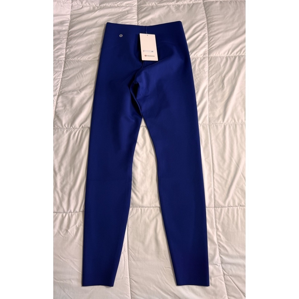 NEW Lululemon GLOW UP HR TIGHT 28" Size 8 Deep Sea Blue Workout Shaping NWT - Picture 6 of 9